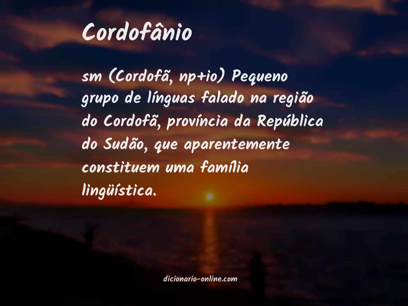 Significado de cordofânio