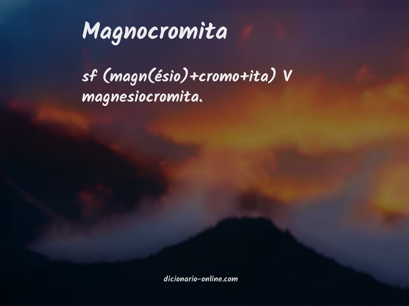 Significado de magnocromita