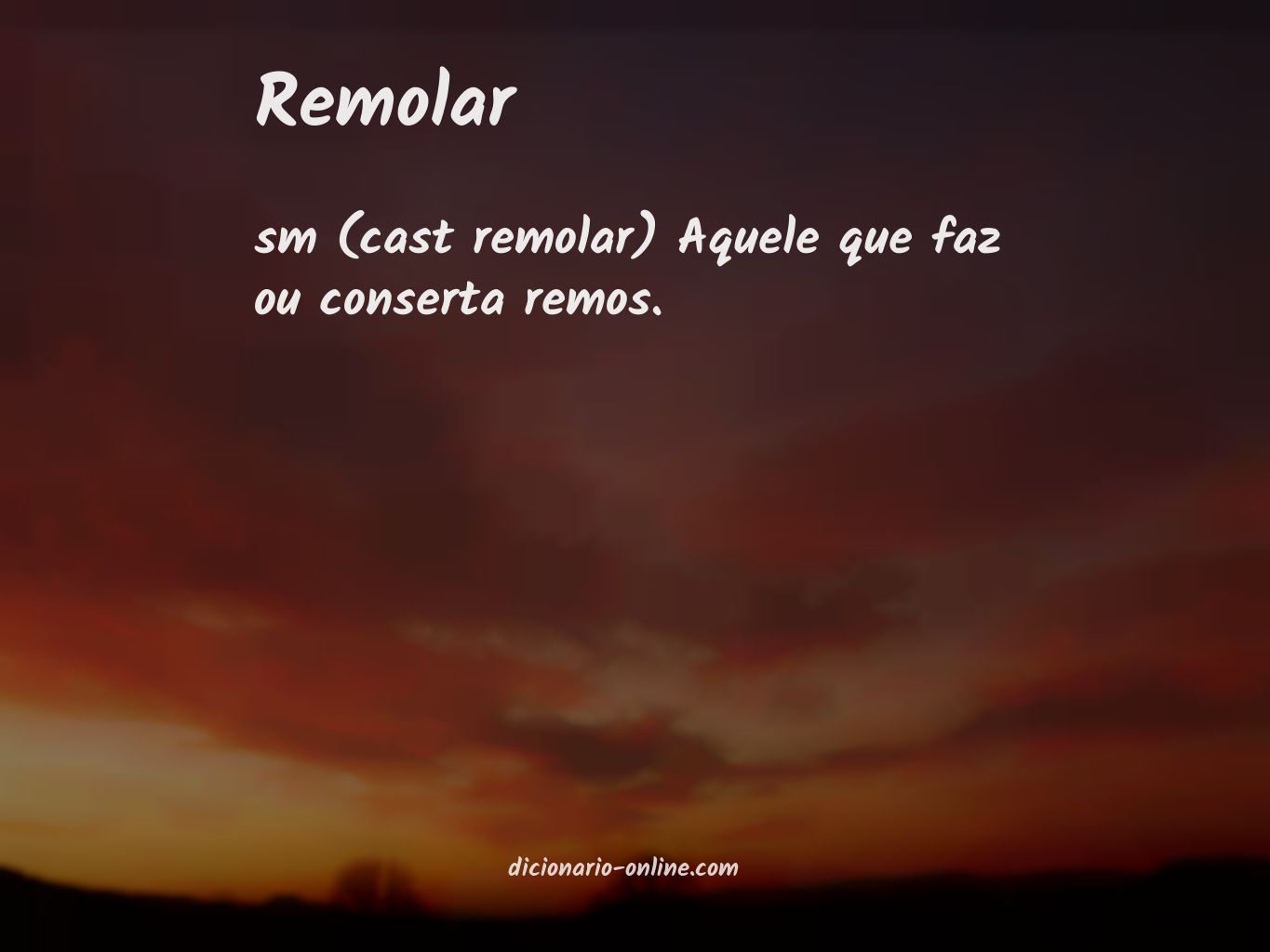 Significado de remolar