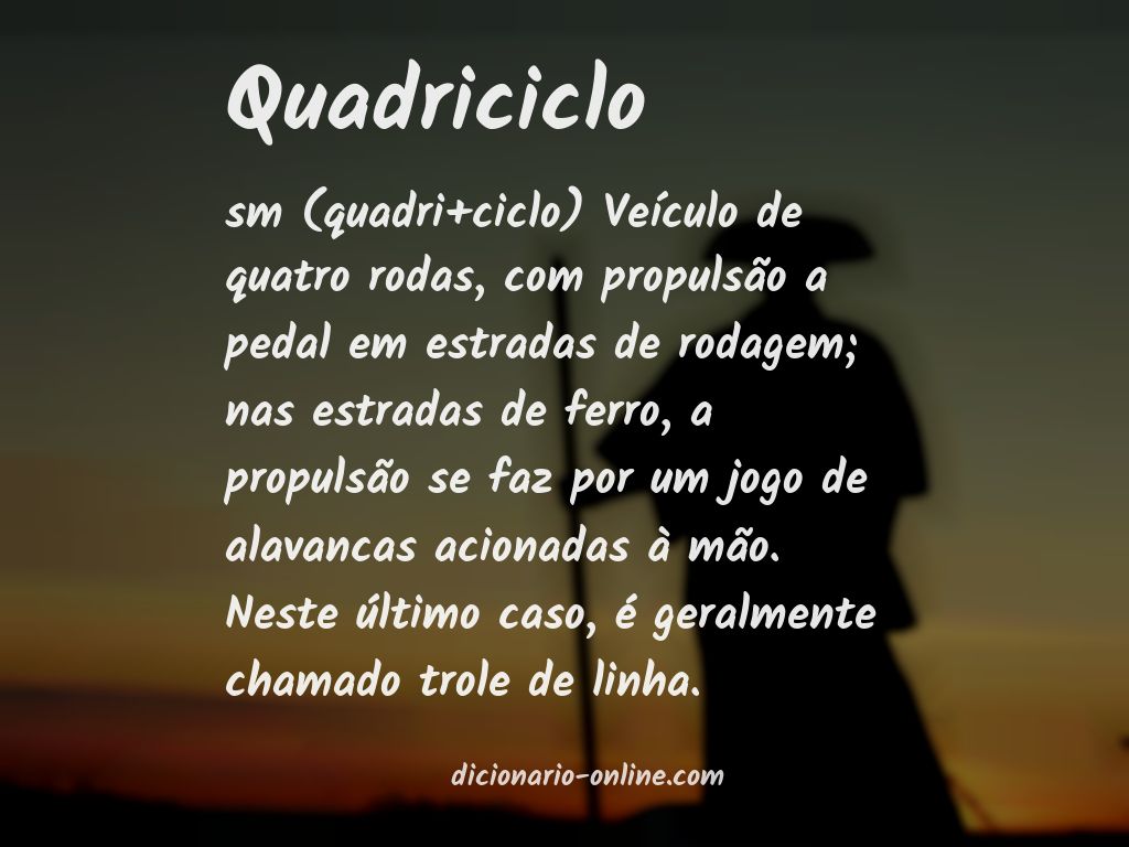 Significado de quadriciclo