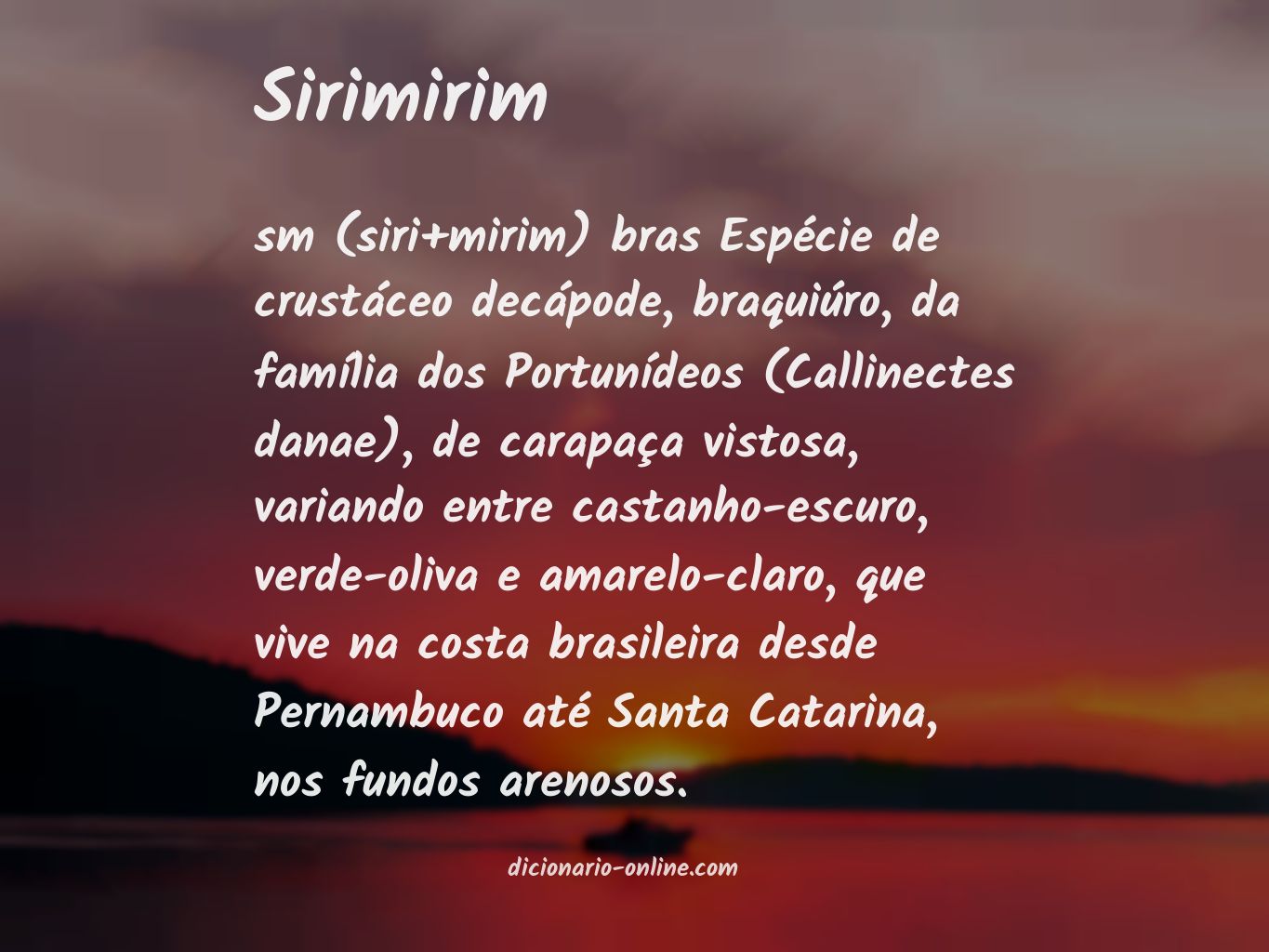 Significado de sirimirim