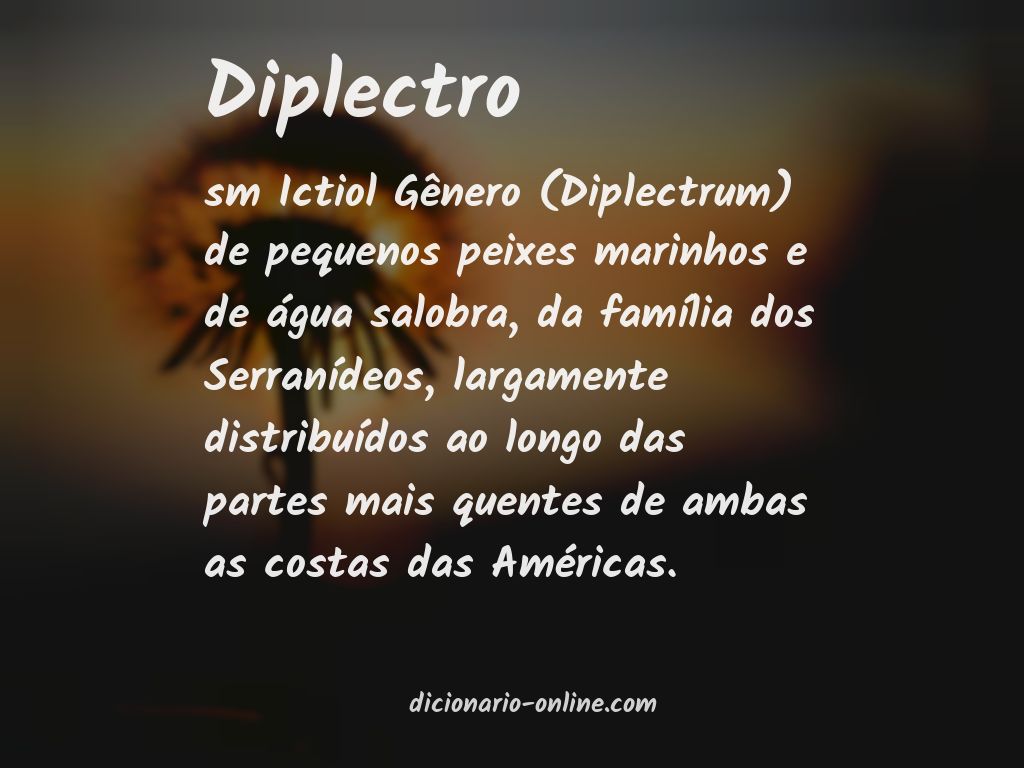 Significado de diplectro