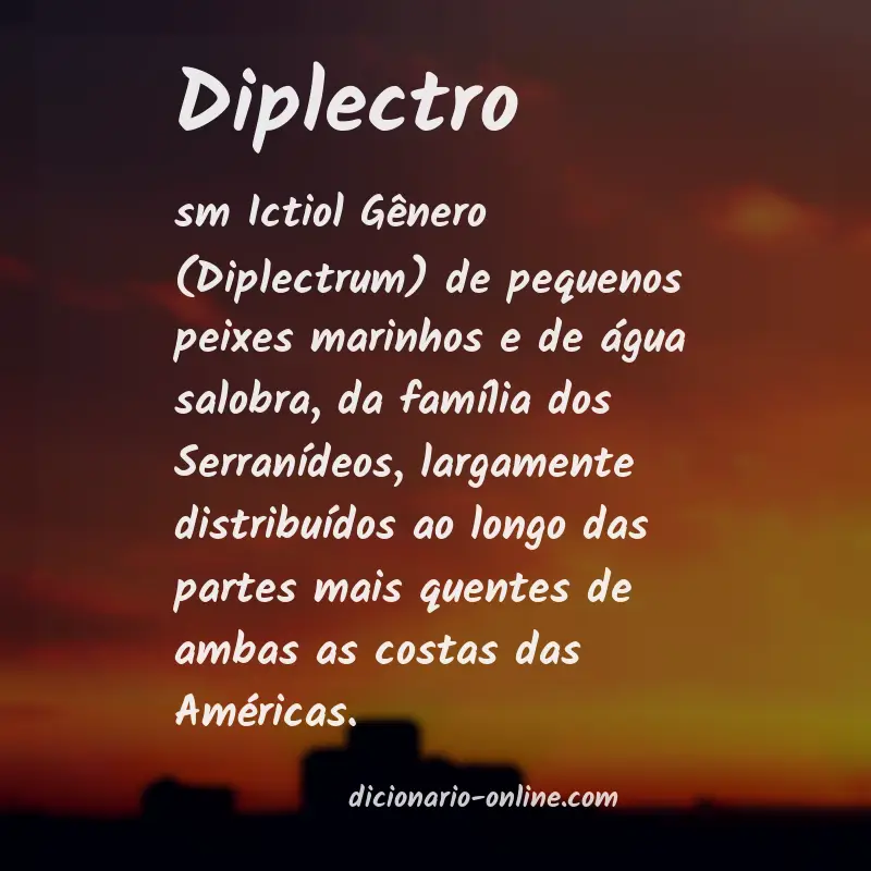 Significado de diplectro