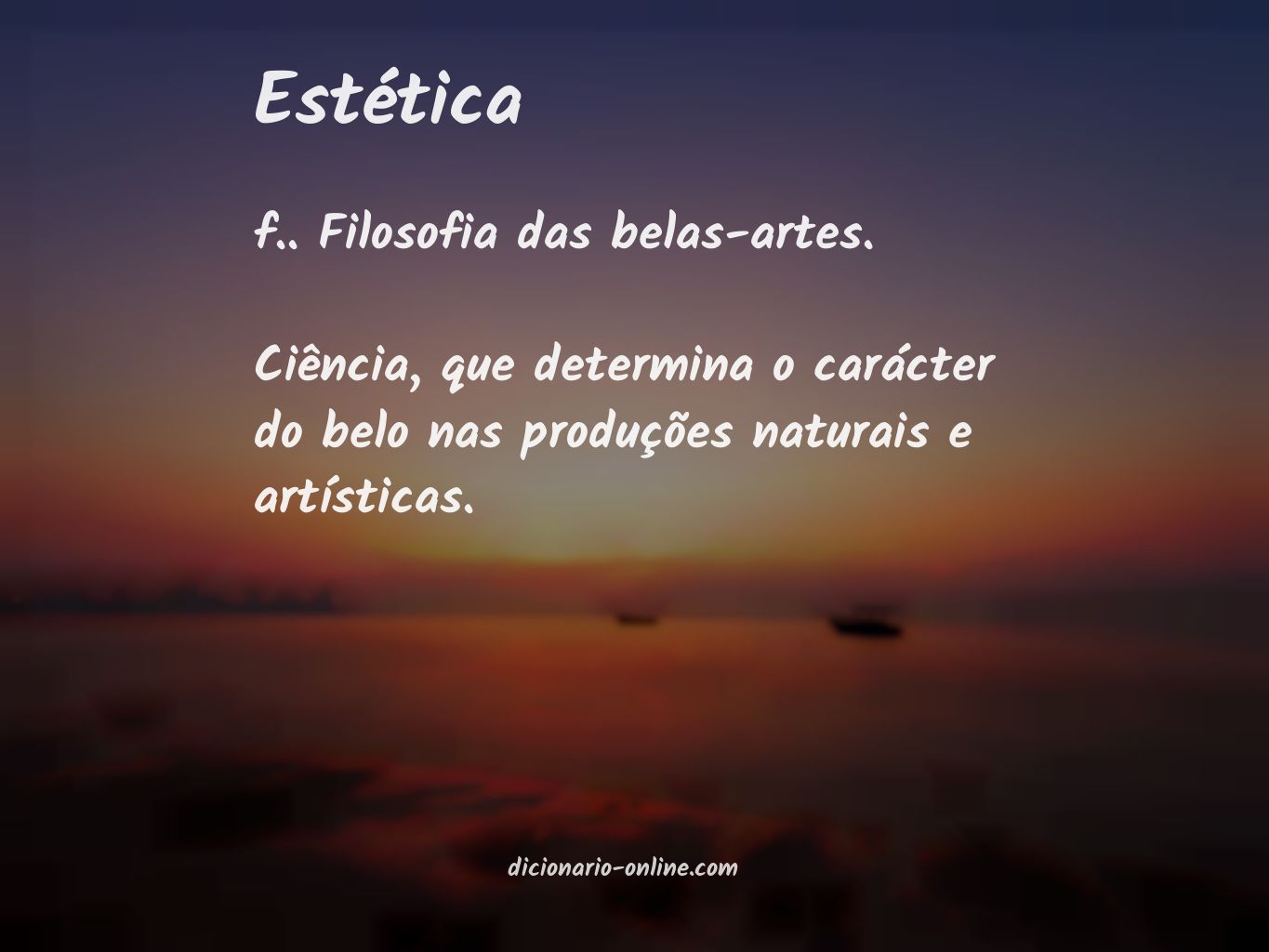 Significado de estética