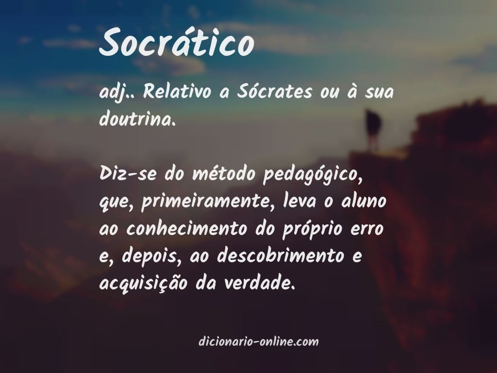 Significado de socrático