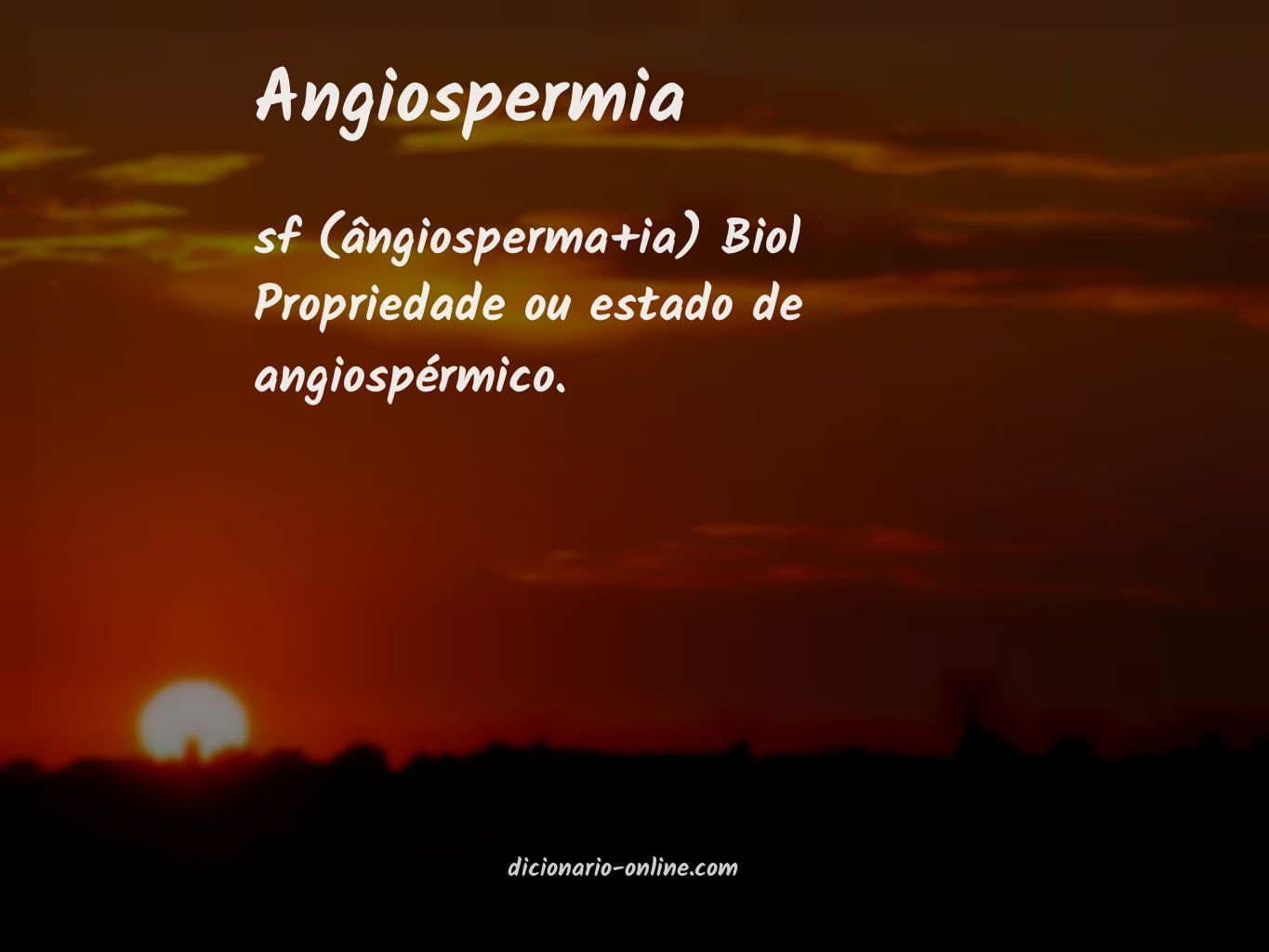 Significado de angiospermia