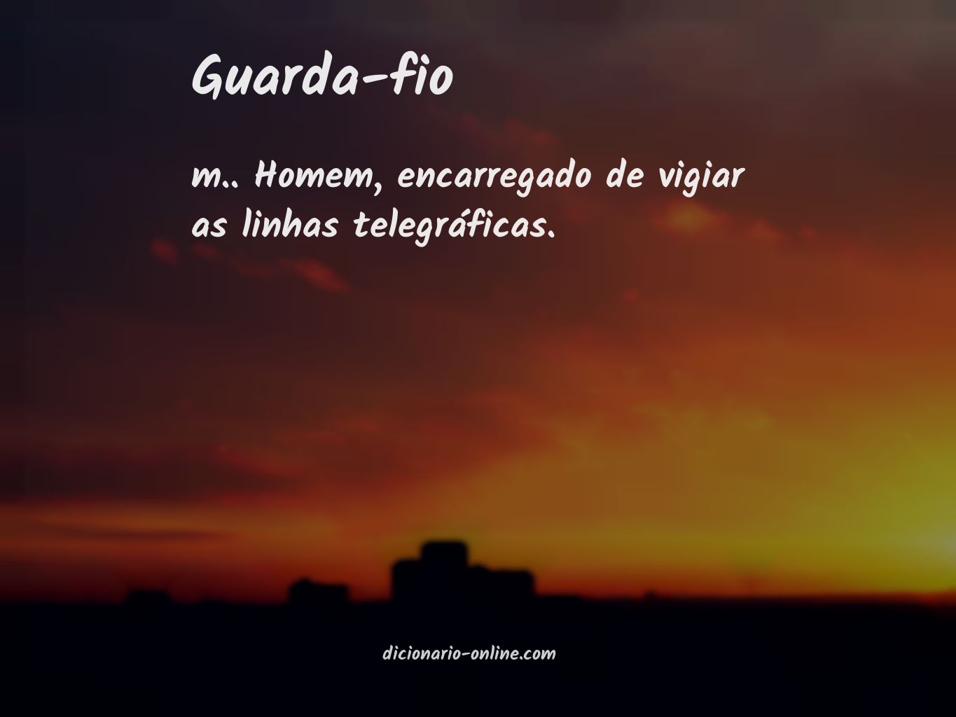 Significado de guarda-fio