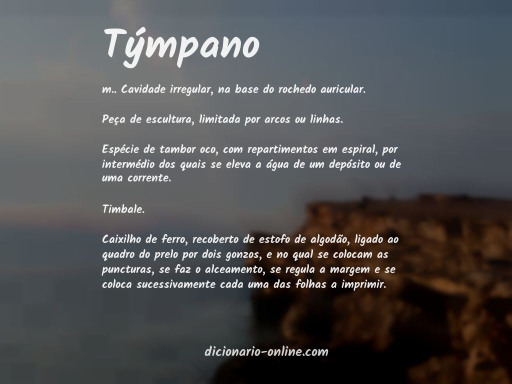 Significado de týmpano