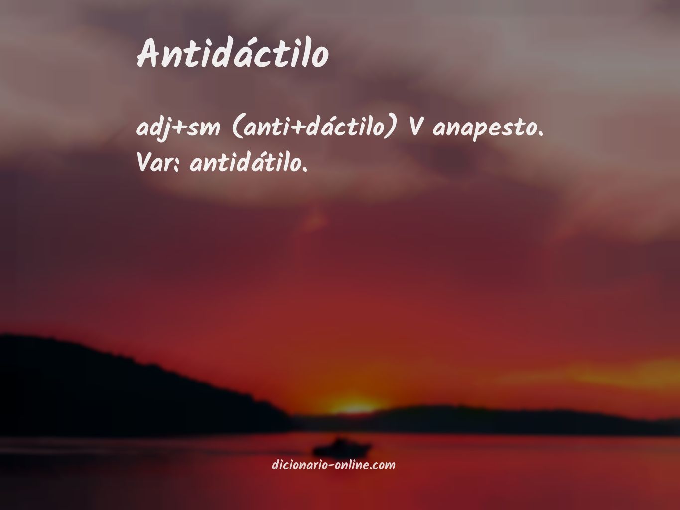 Significado de antidáctilo