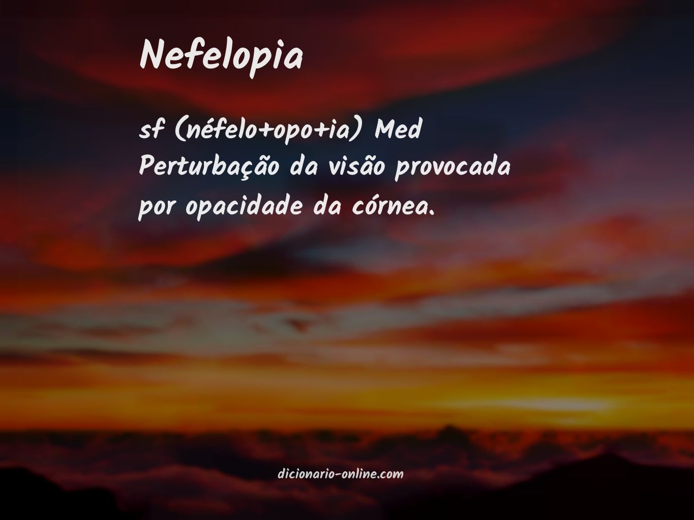 Significado de nefelopia