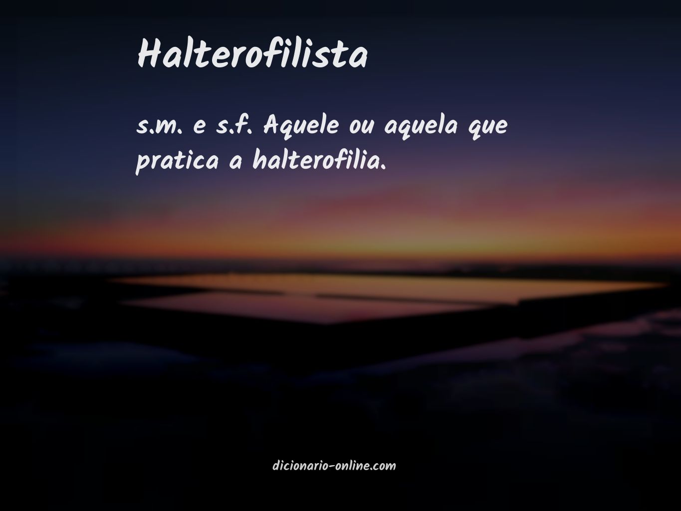 Significado de halterofilista