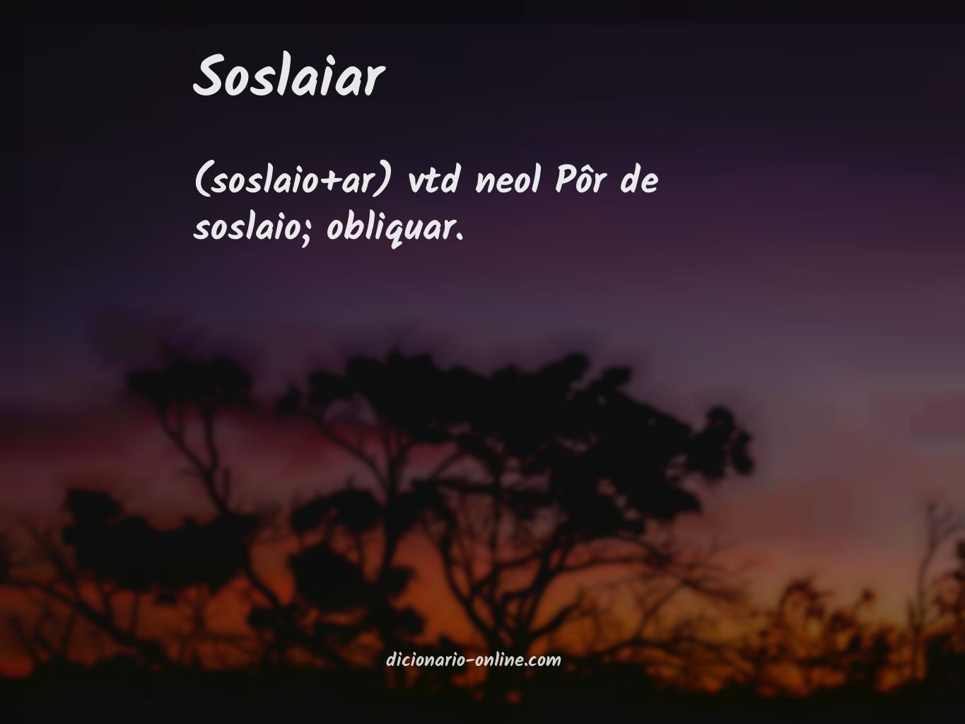 Significado de soslaiar