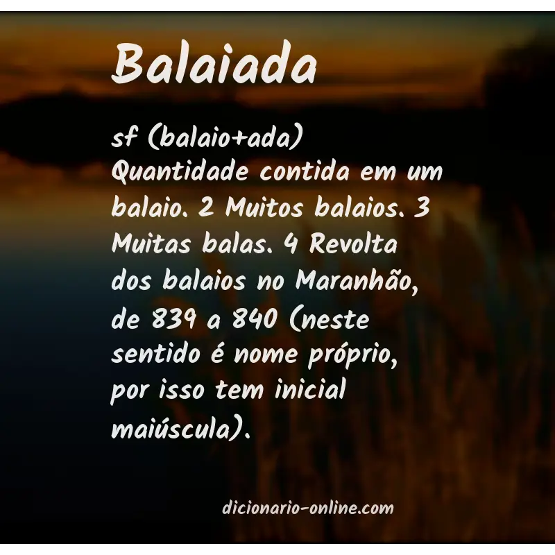 Significado de balaiada