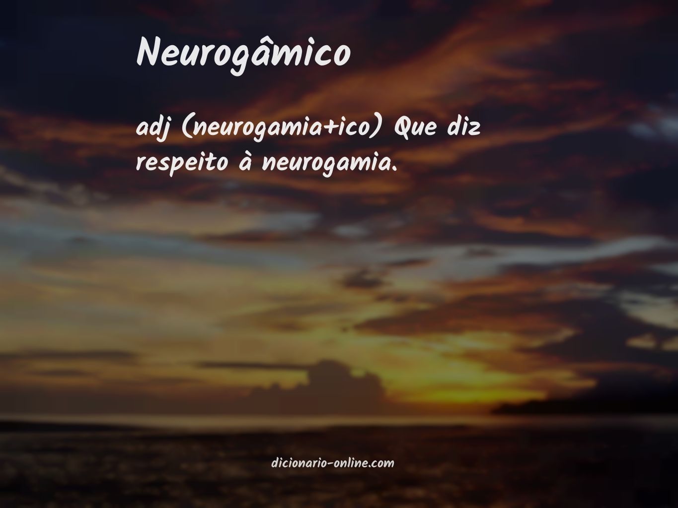 Significado de neurogâmico