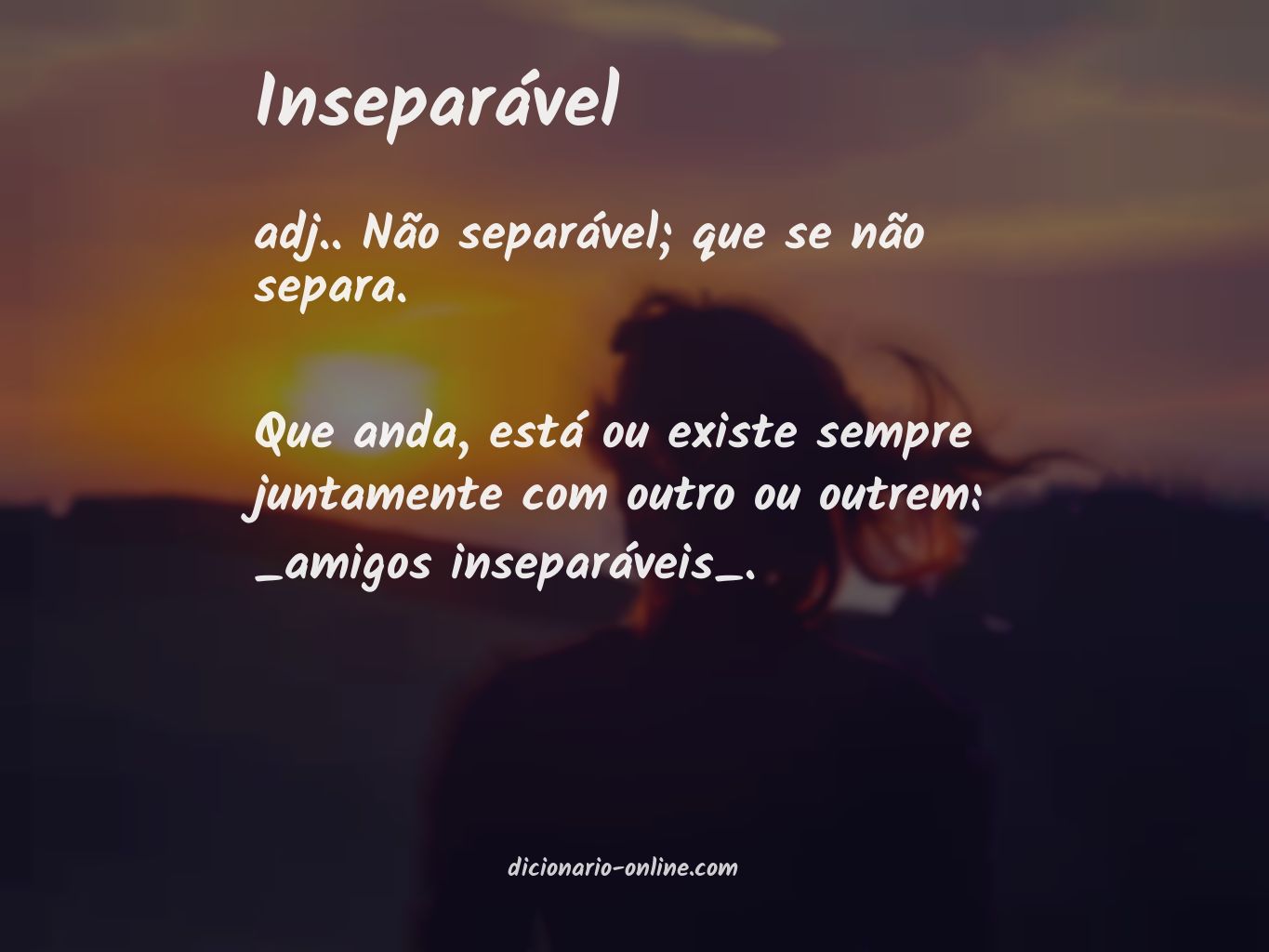 Significado de inseparável