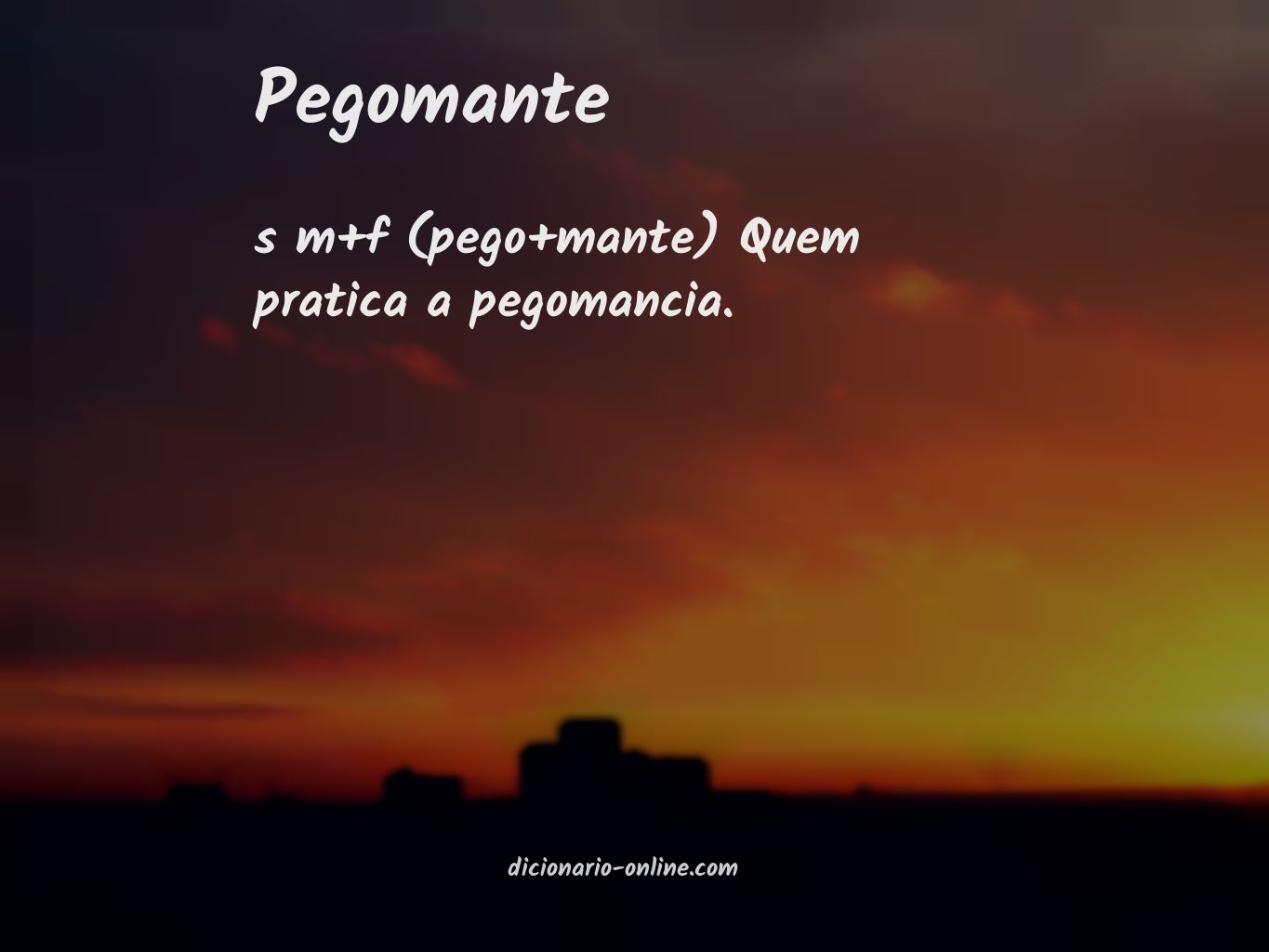 Significado de pegomante