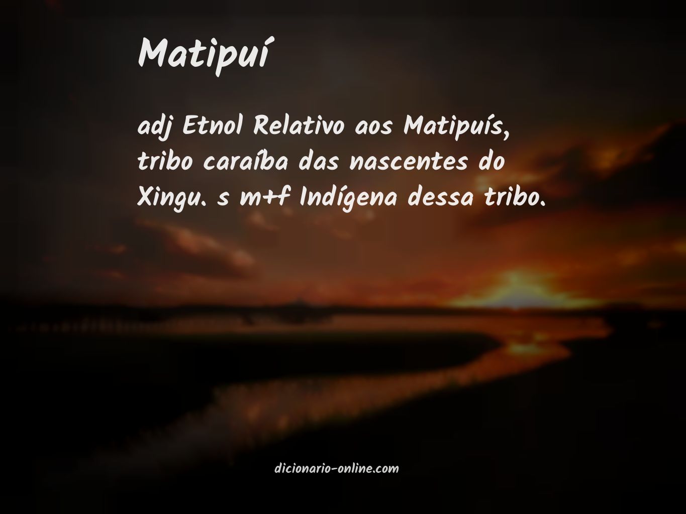 Significado de matipuí