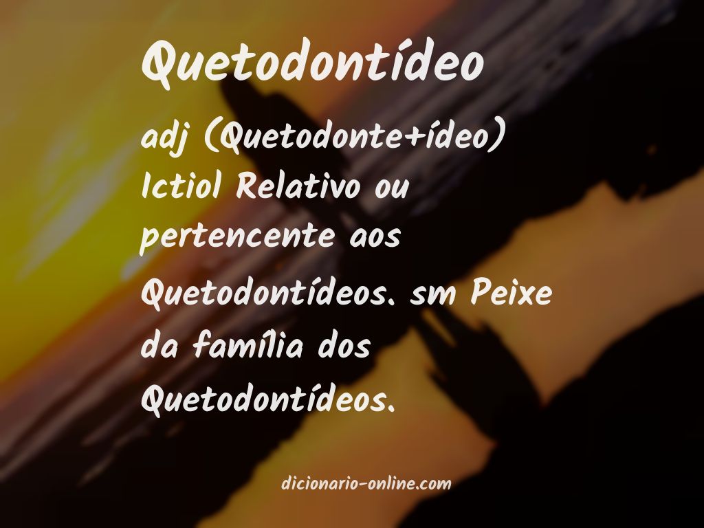 Significado de quetodontídeo