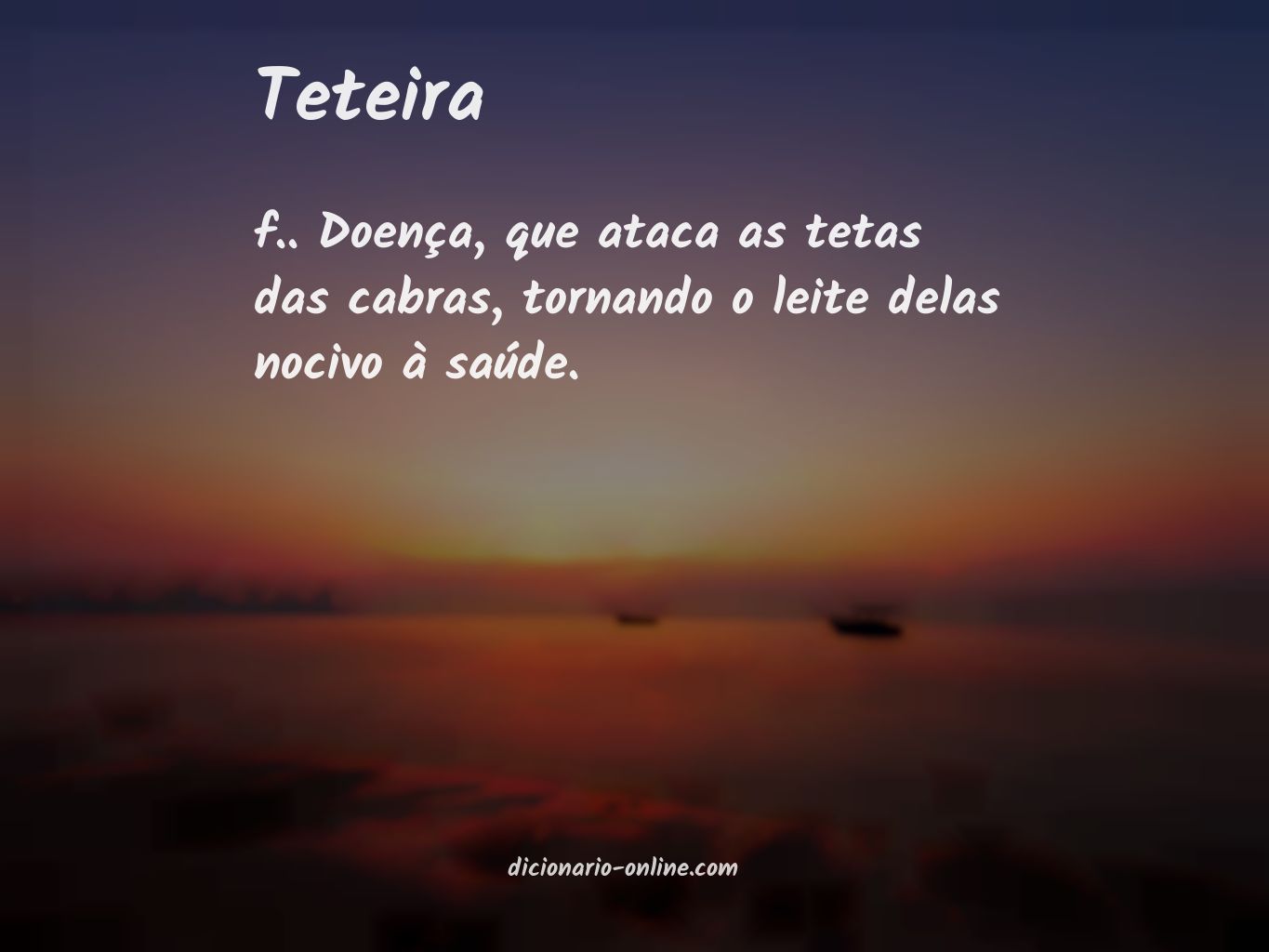 Significado de teteira