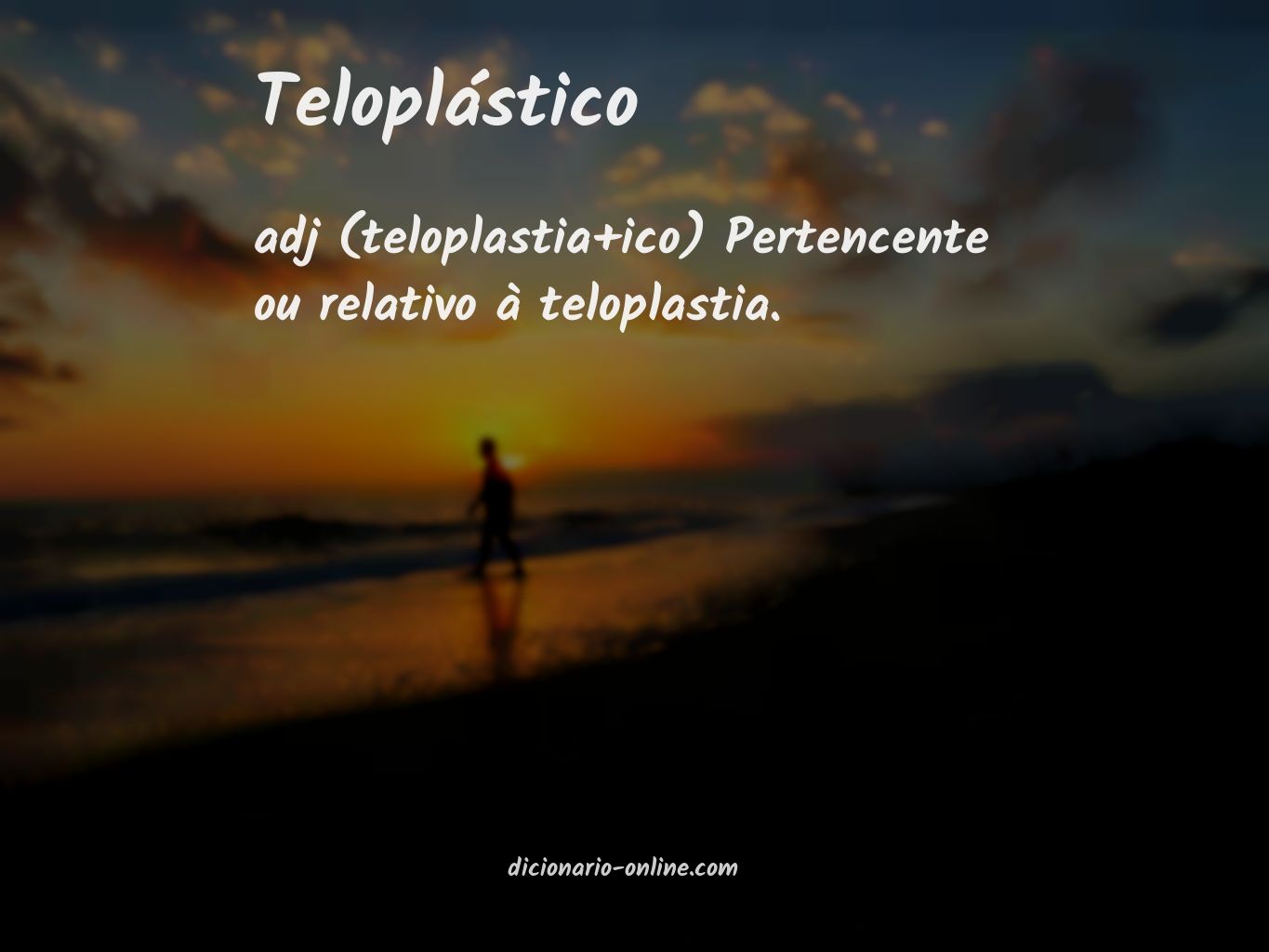 Significado de teloplástico