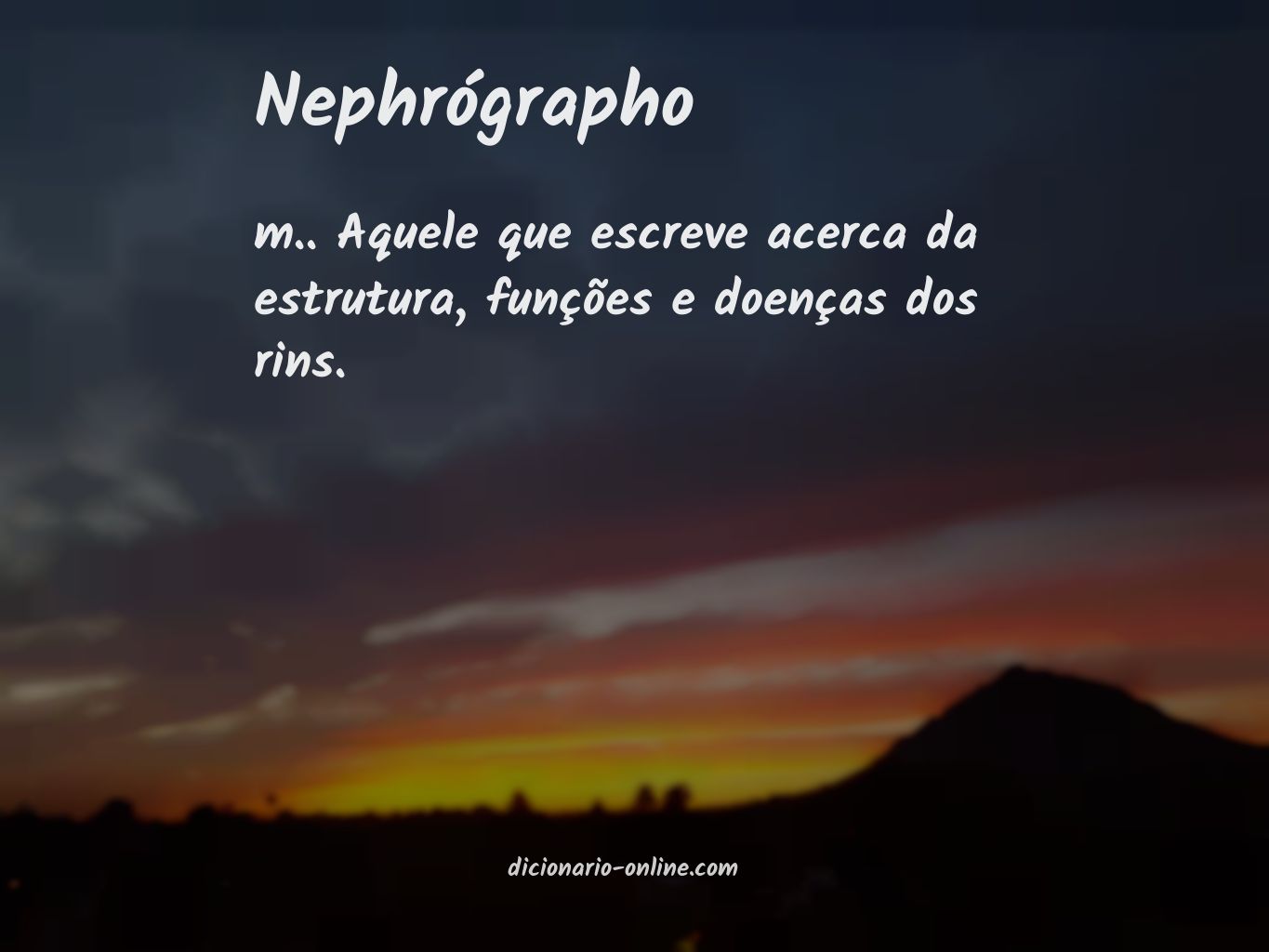 Significado de nephrógrapho