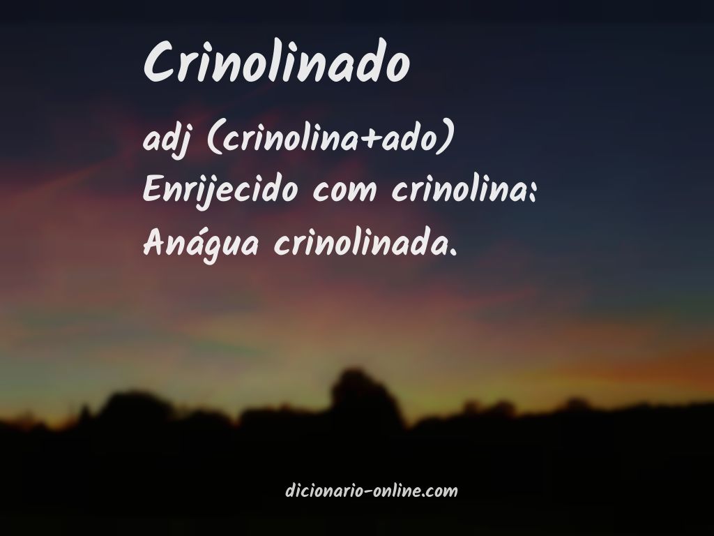 Significado de crinolinado