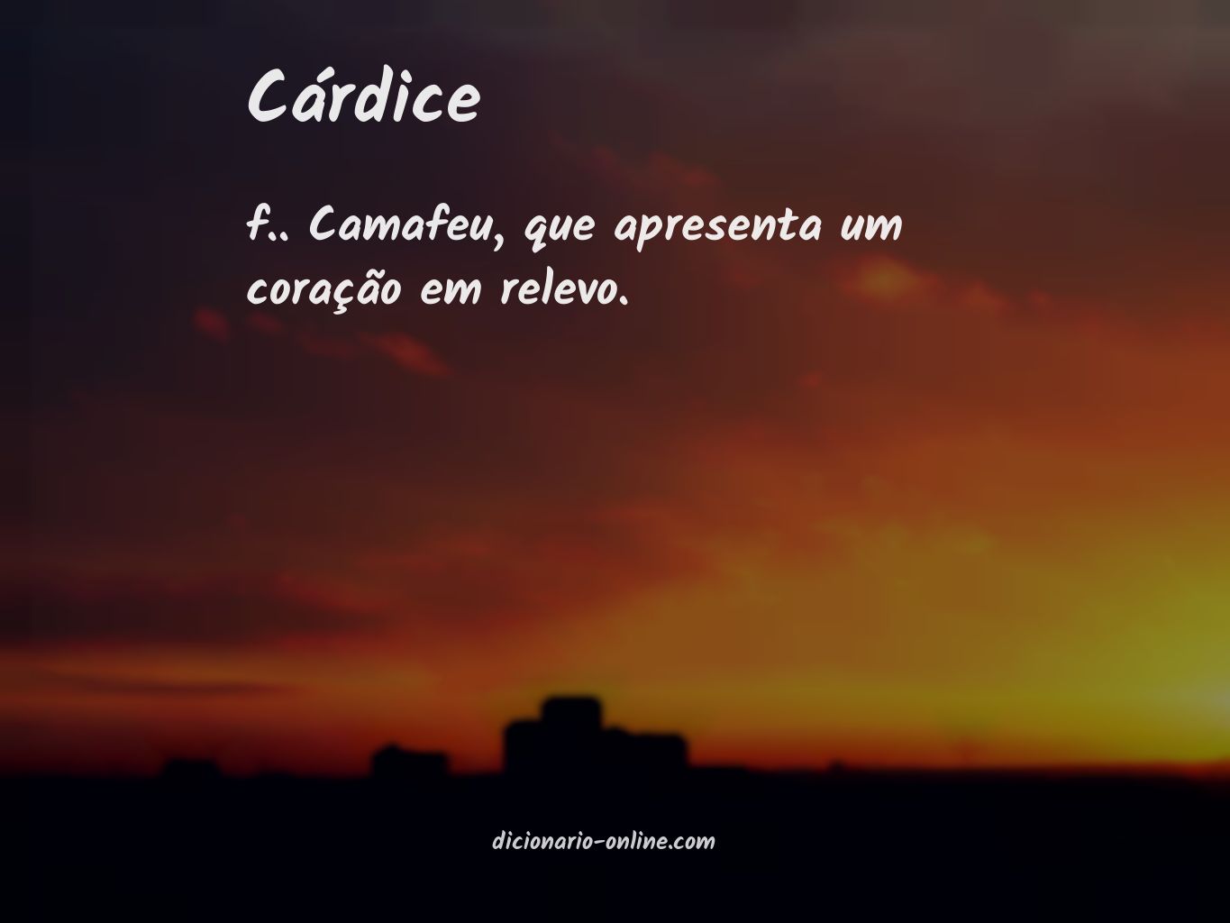 Significado de cárdice