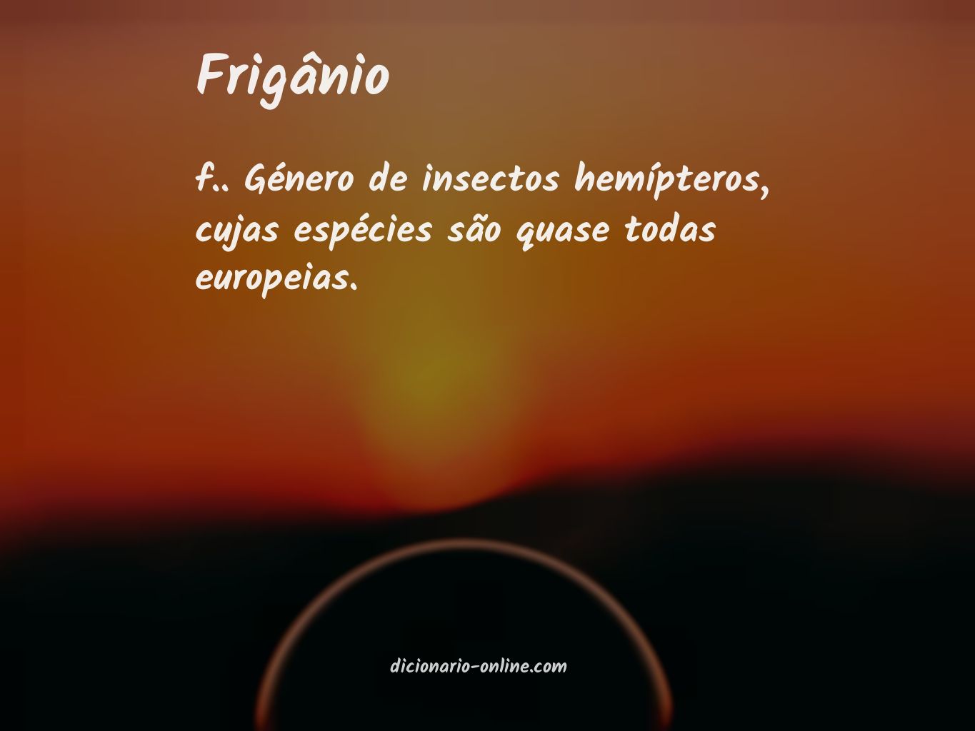 Significado de frigânio