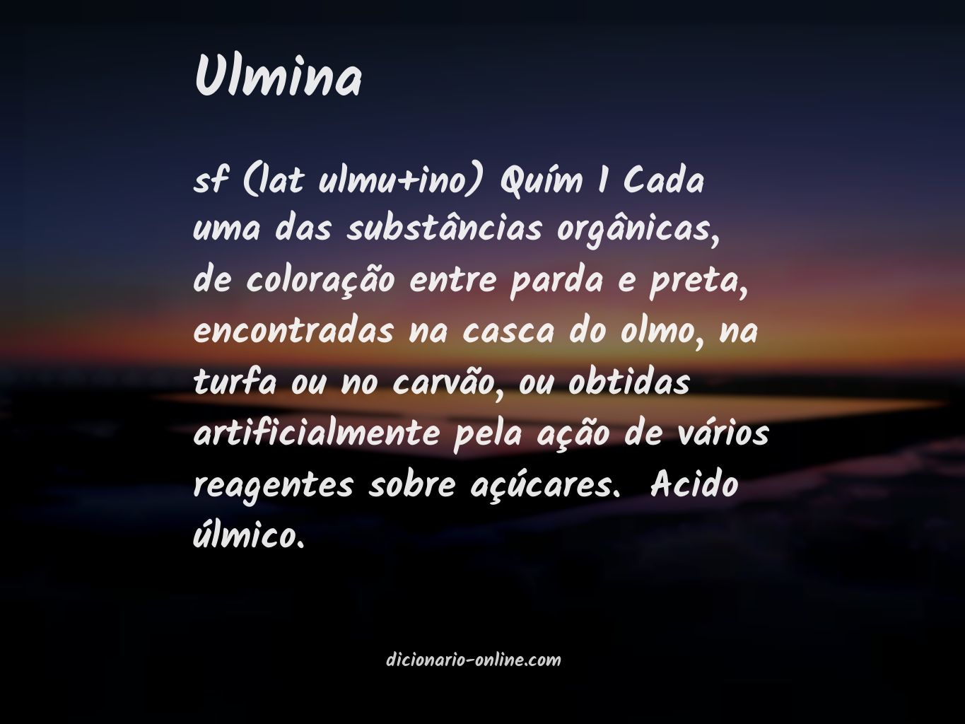 Significado de ulmina