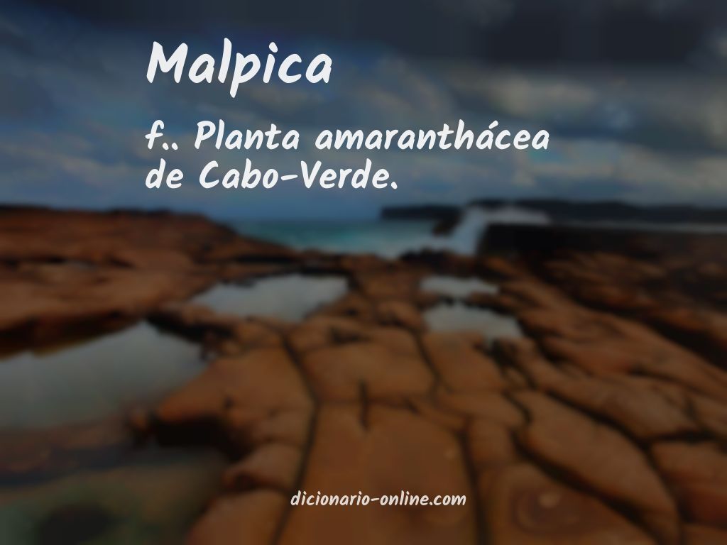 Significado de malpica