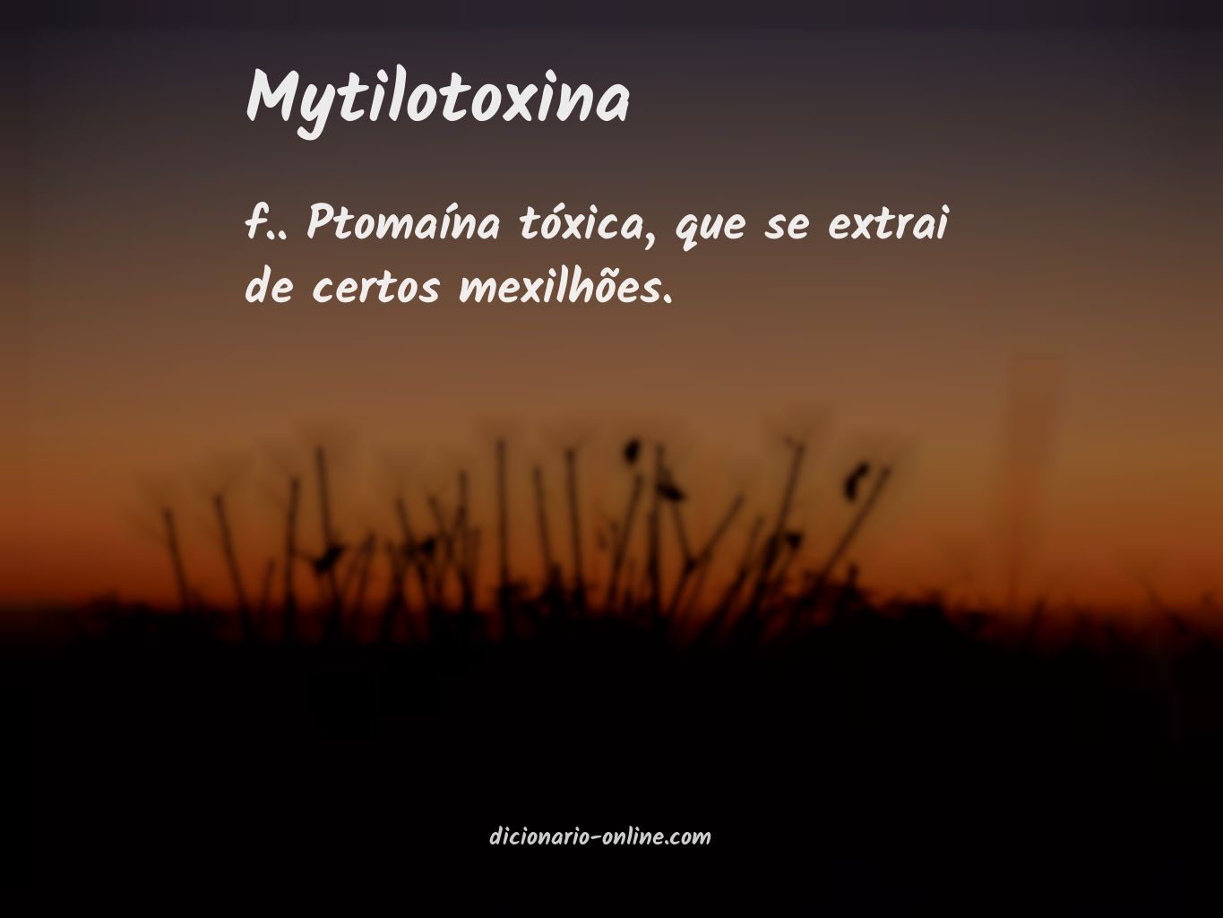 Significado de mytilotoxina