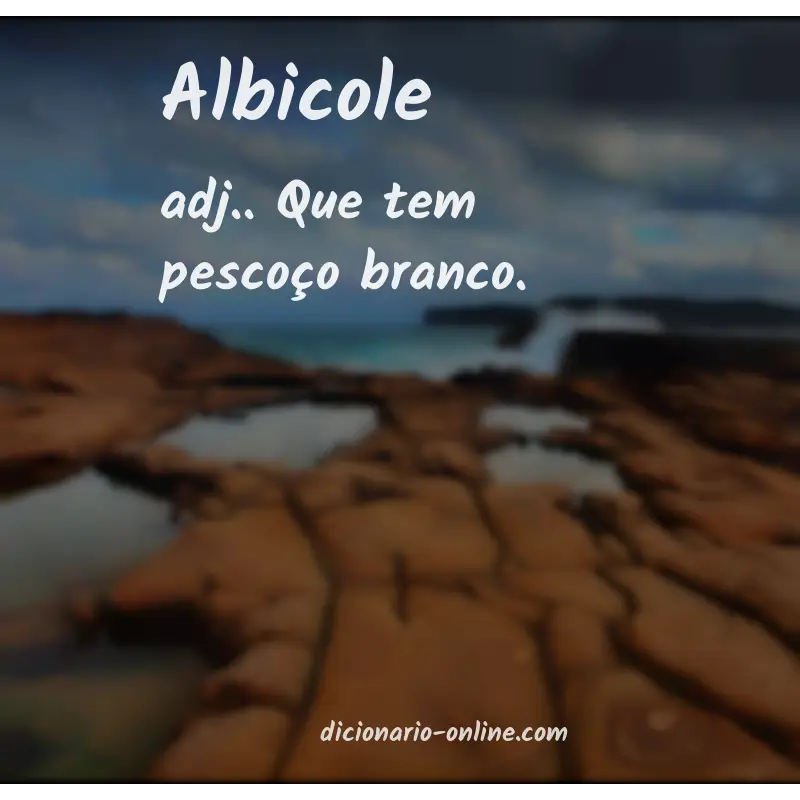 Significado de albicole