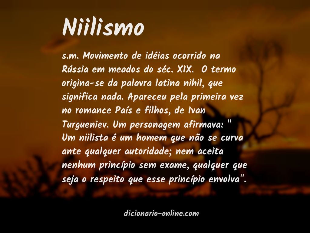 Significado de niilismo