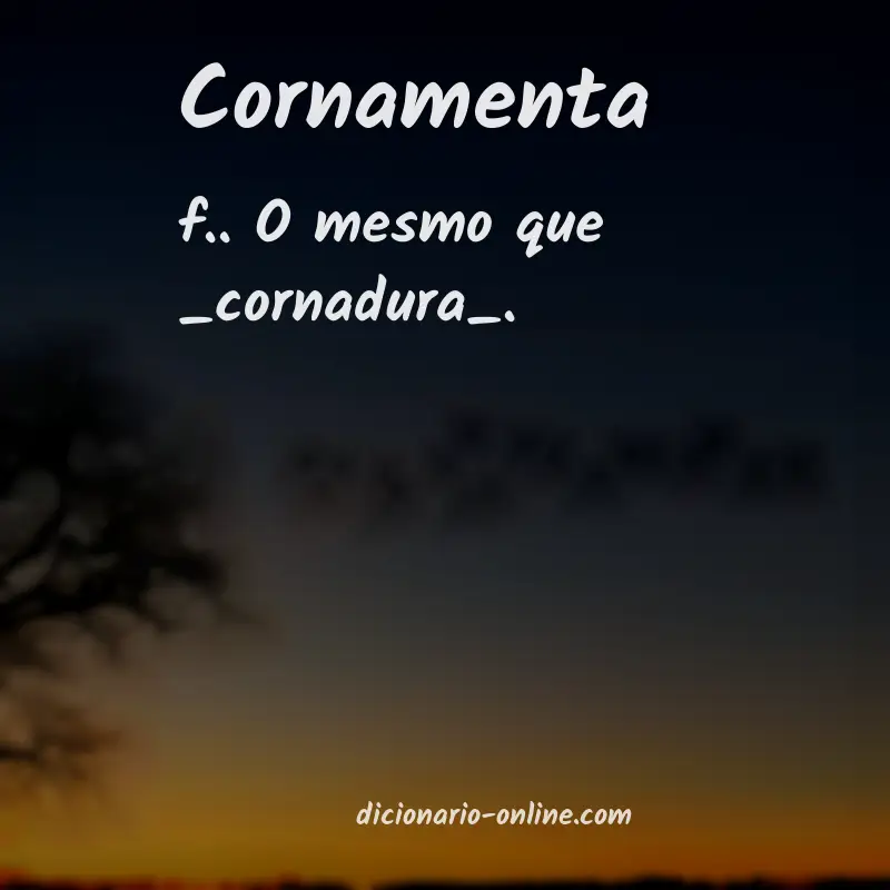 Significado de cornamenta