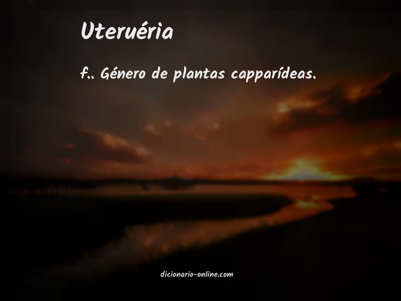 Significado de uteruéria