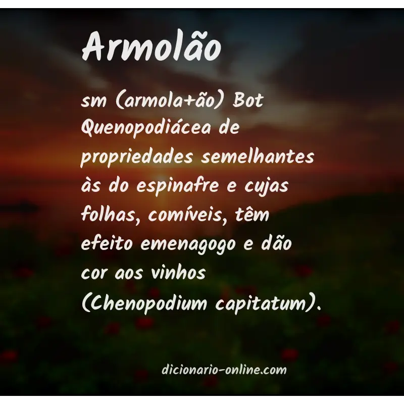 Significado de armolão