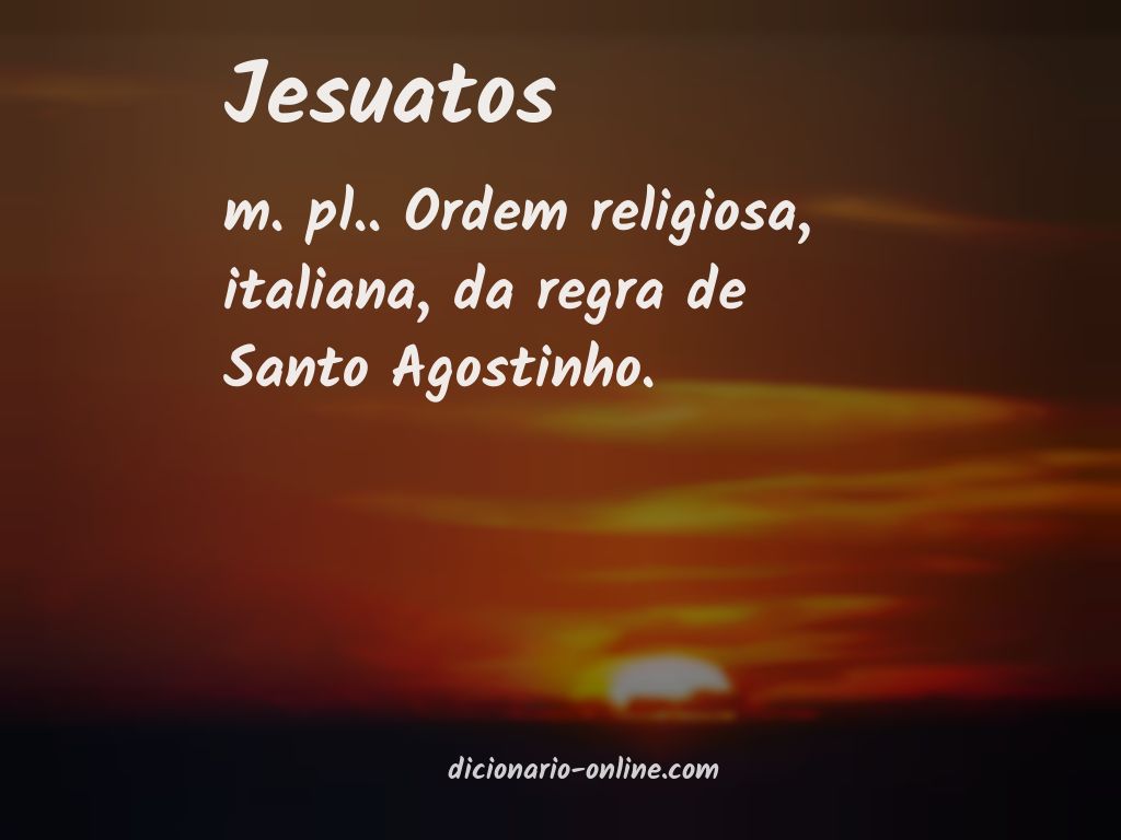 Significado de jesuatos