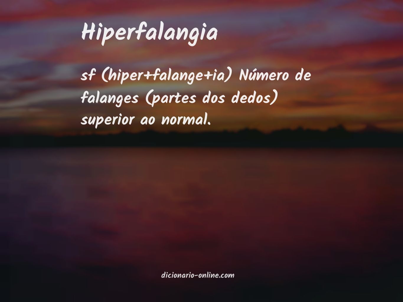 Significado de hiperfalangia