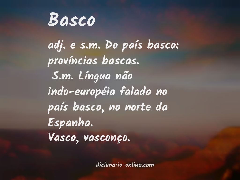 Significado de basco
