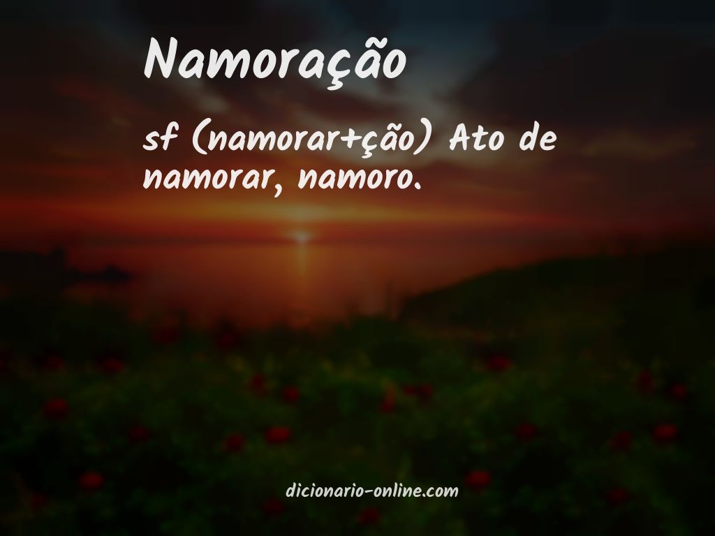 Significado de namoração