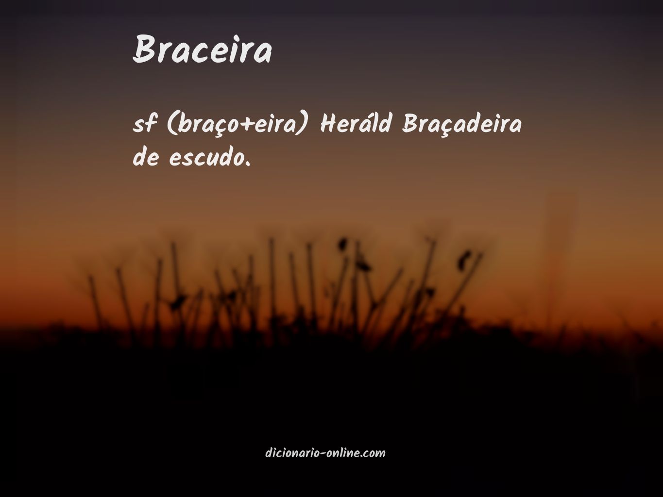 Significado de braceira