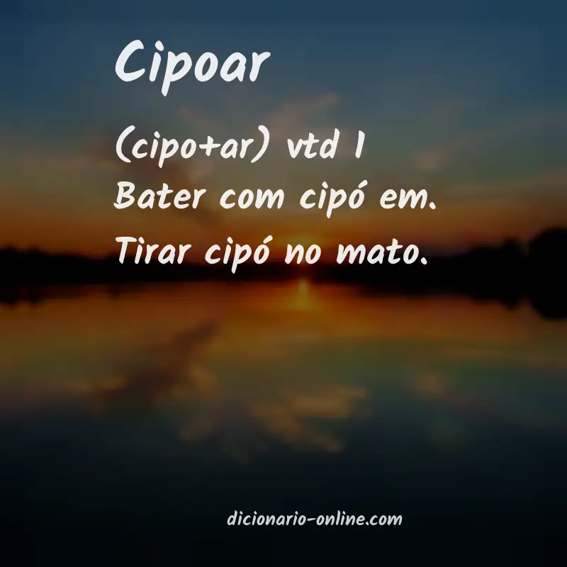Significado de cipoar