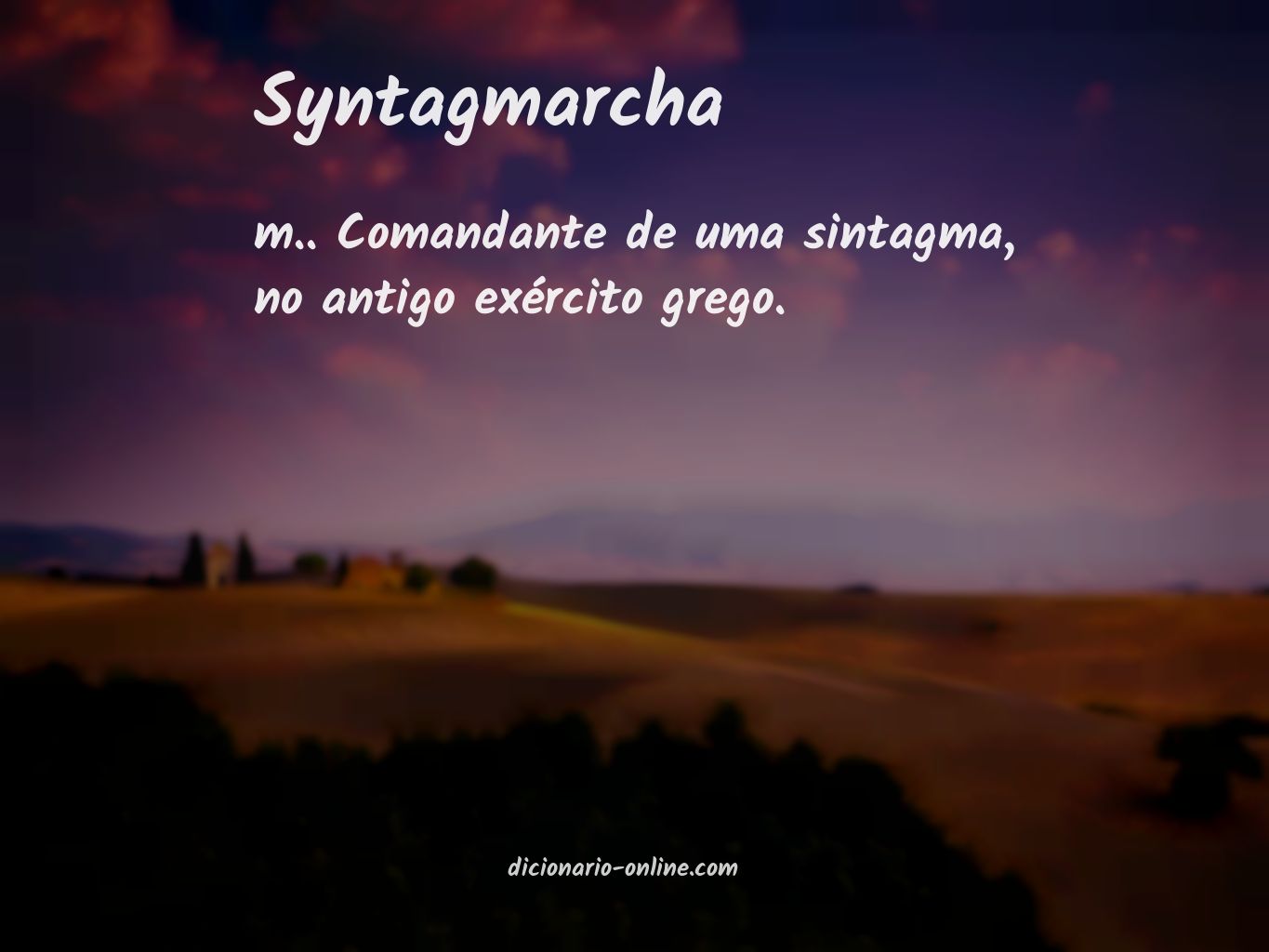 Significado de syntagmarcha