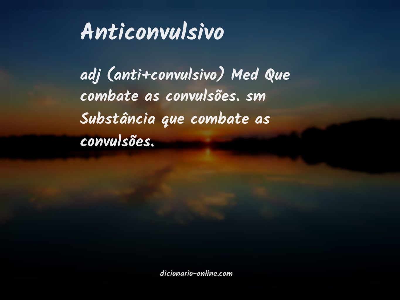 Significado de anticonvulsivo