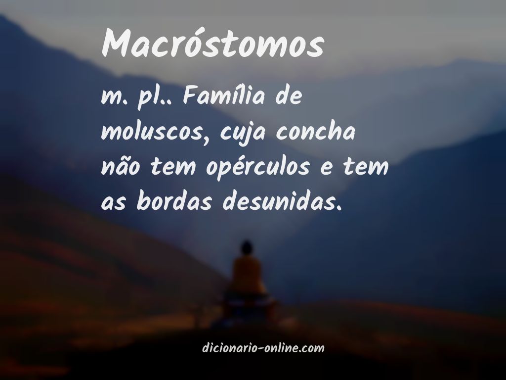 Significado de macróstomos