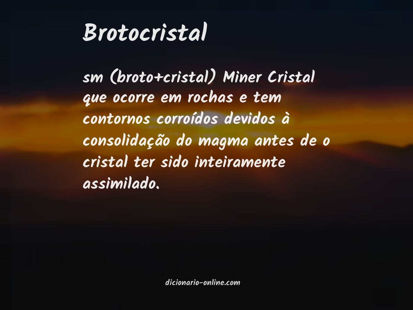 Significado de brotocristal