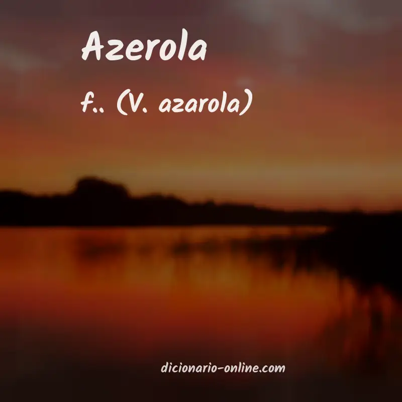 Significado de azerola