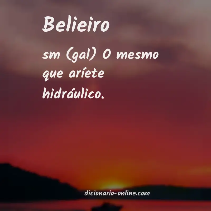 Significado de belieiro