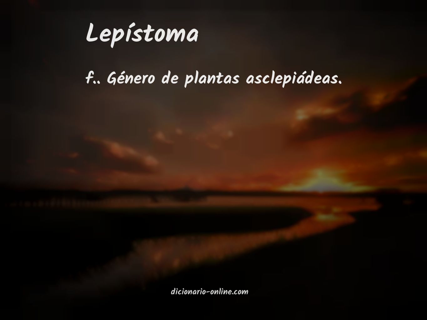 Significado de lepístoma