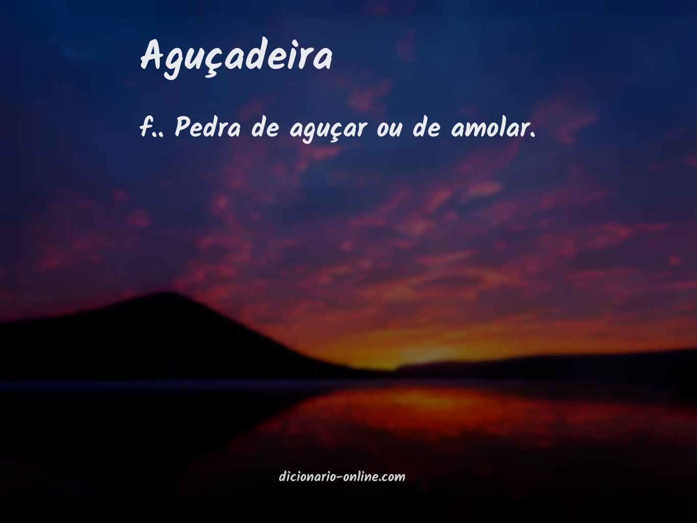 Significado de aguçadeira